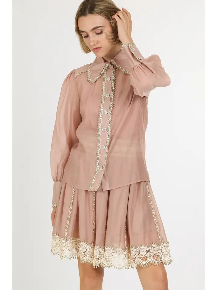 Elegant Peony Skirt