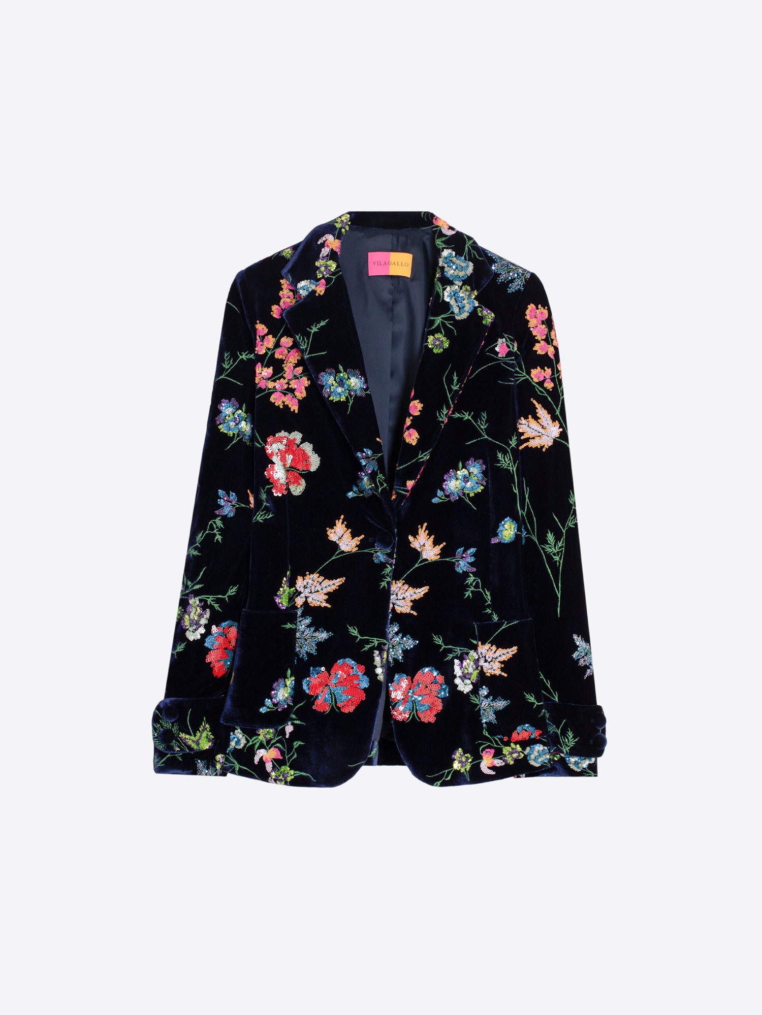 Adorned in Sequins Velvet Blazer