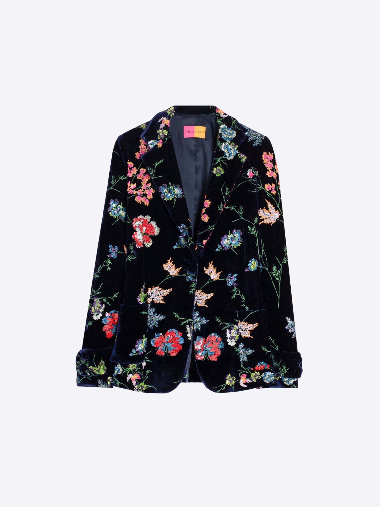 Adorned in Sequins Velvet Blazer