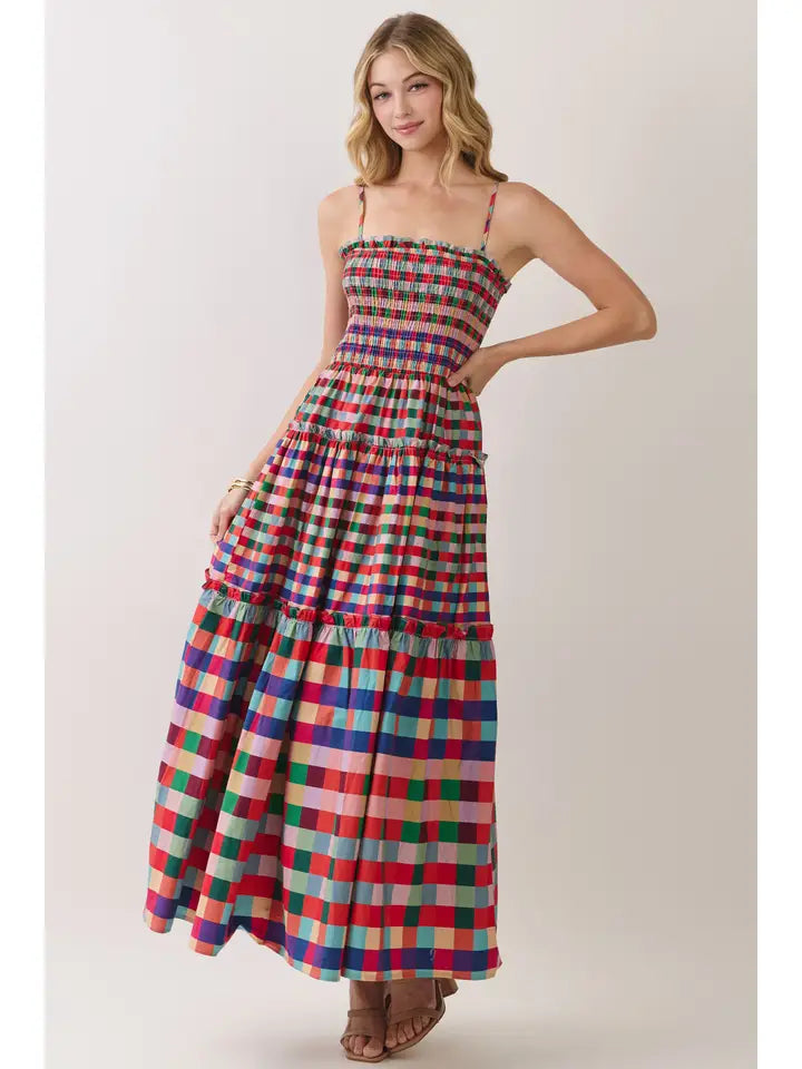 The St. Barts Madras Maxi Dress