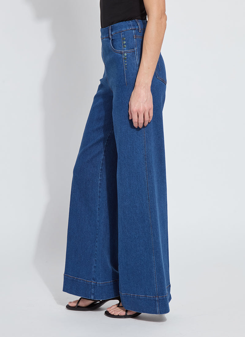 Studded Wide Leg Denim