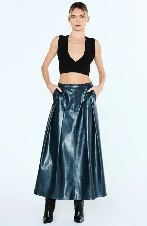Felicia Leather Skirt