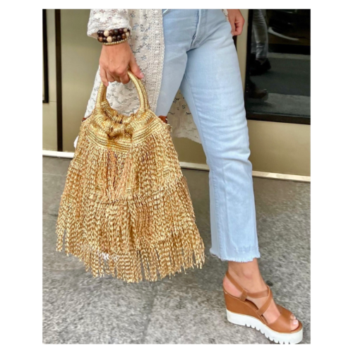 Glitter Fringe Bag