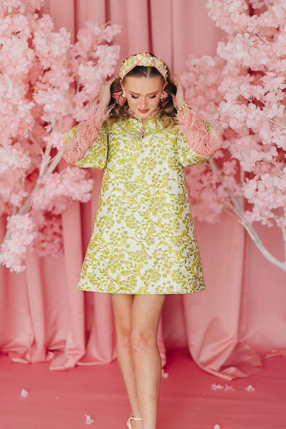 Jacquard &amp; Feather Mini