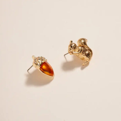 Squirrel &amp; Acorn Earrings