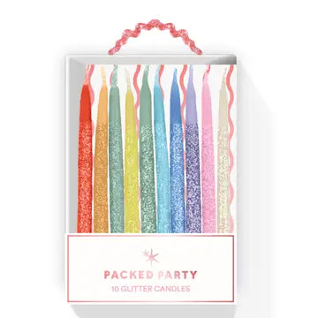 Glitter Wishes Rainbow Birthday Candles