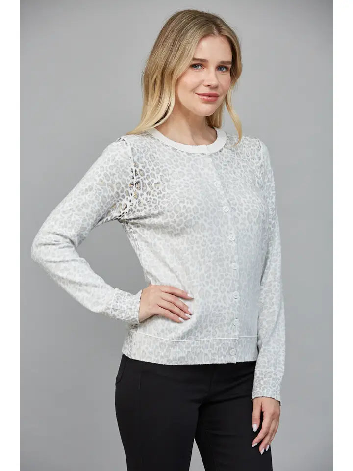 Faded Leopard Cardi