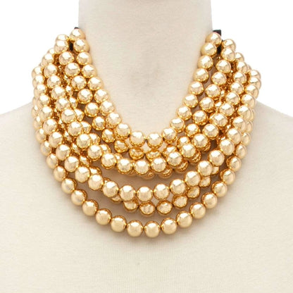 Chunky Layered Bead Necklace