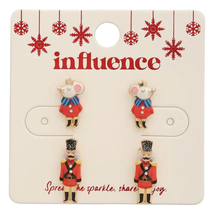 Nutcracker Stud Earrings