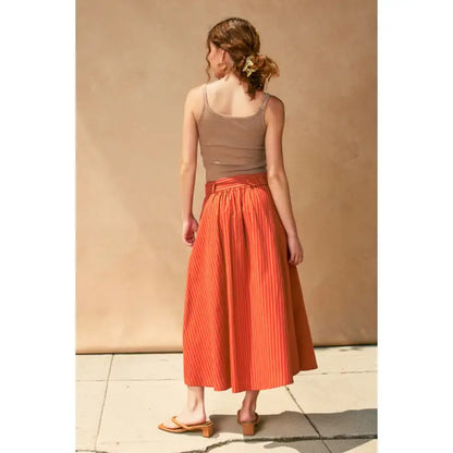 Orange Brick Skirt