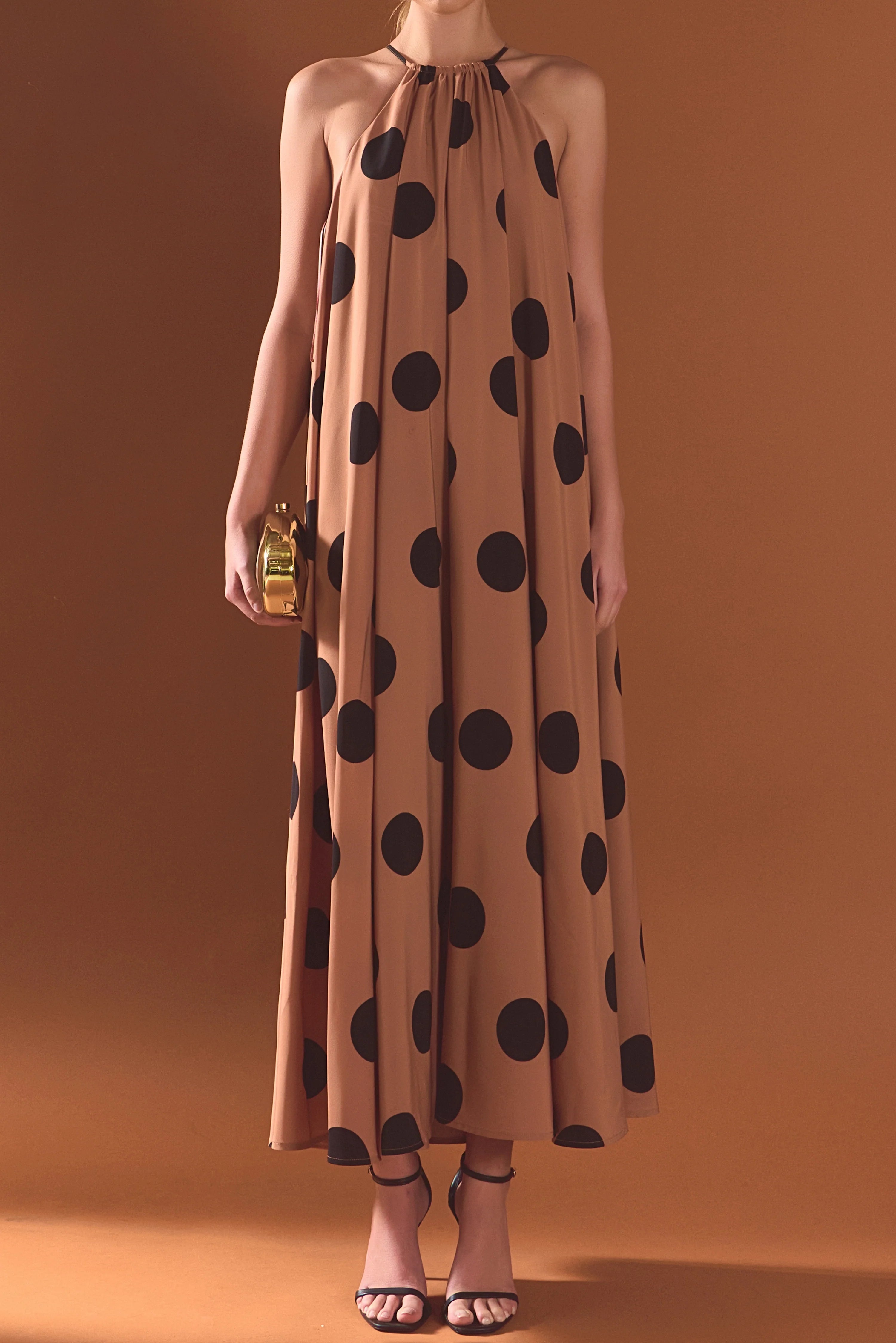 Polka Dot Halter Dress