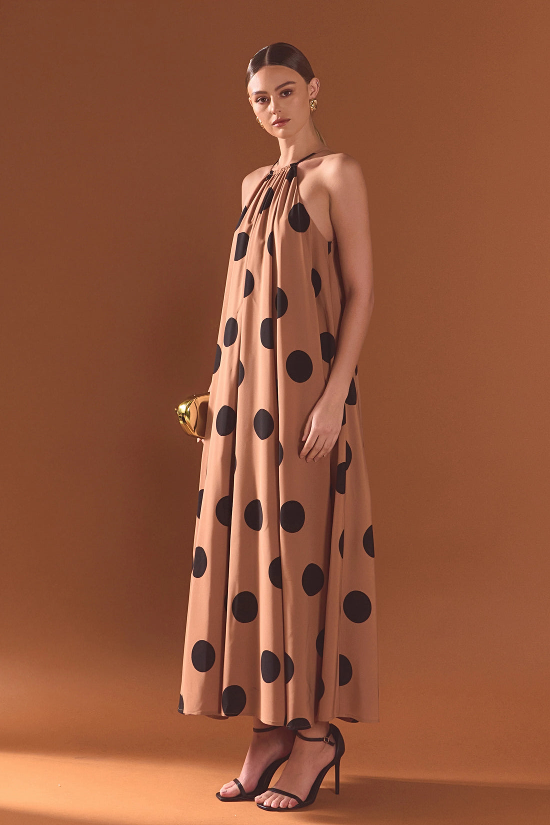 Polka Dot Halter Dress