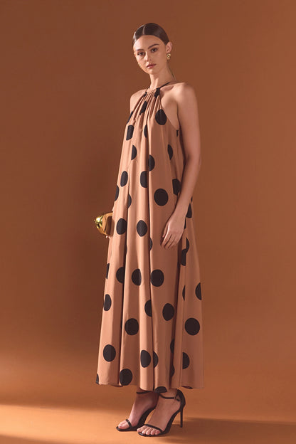 Polka Dot Halter Dress