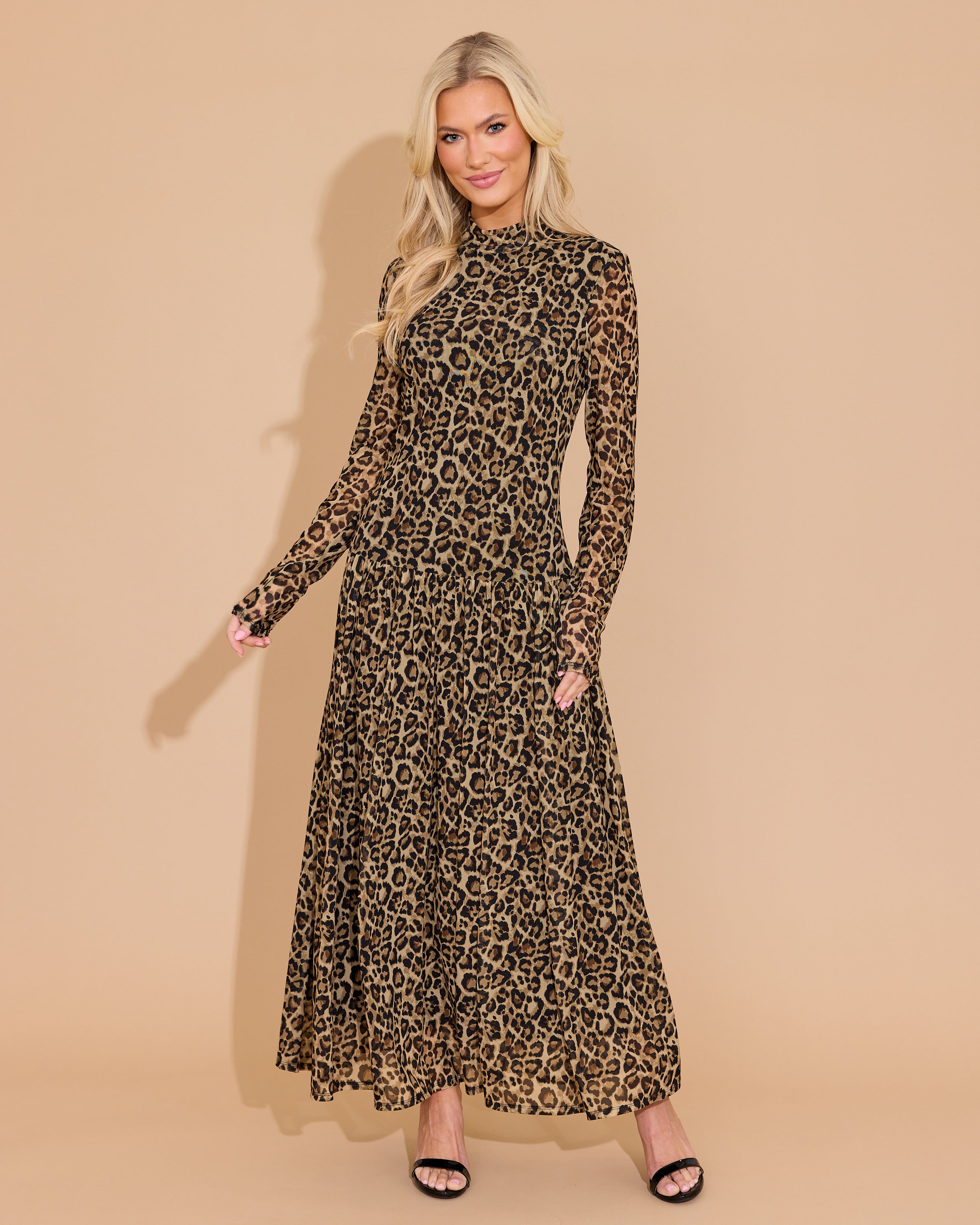Mochi Dress in Leopard