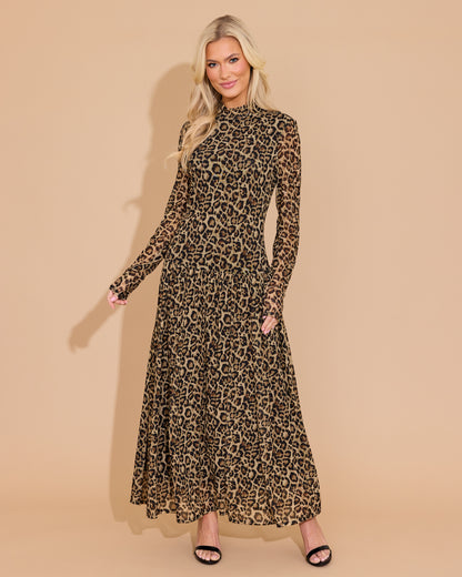 Mochi Dress in Leopard