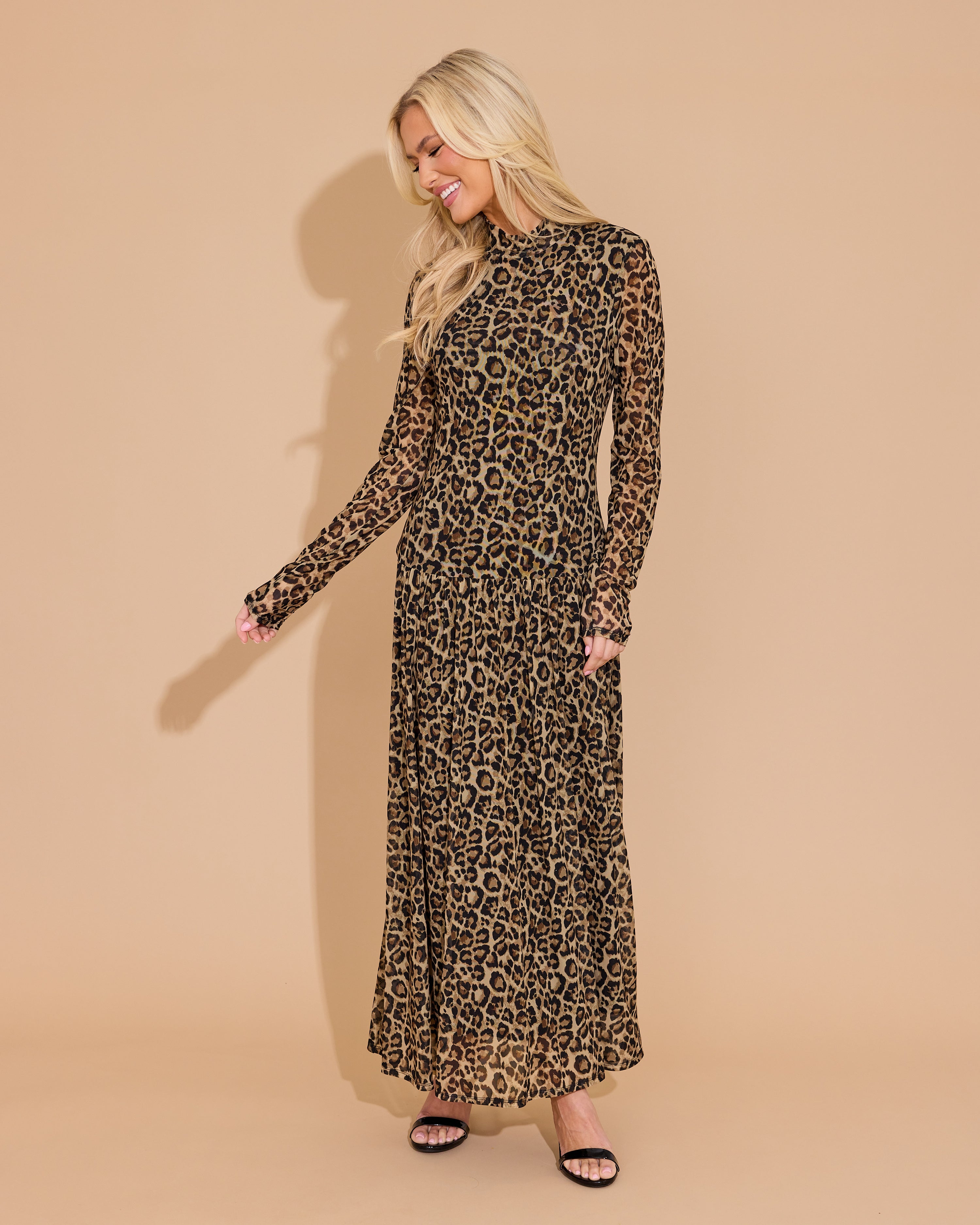Mochi Dress in Leopard
