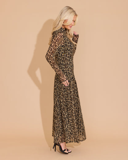 Mochi Dress in Leopard