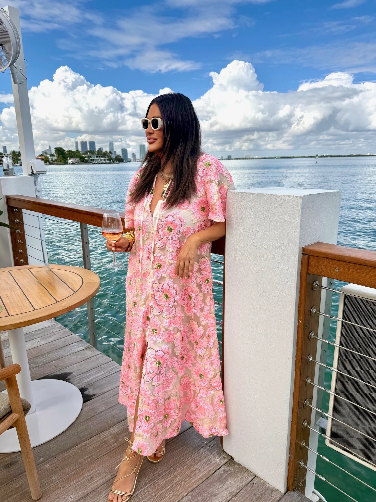 Pink Blossom Caftan