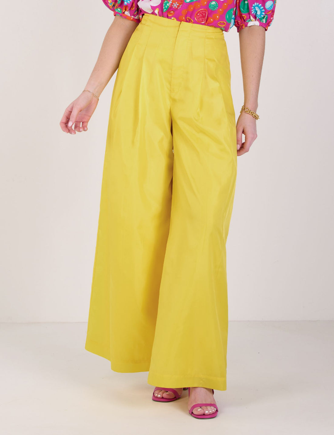 Lemon Taffeta Pants