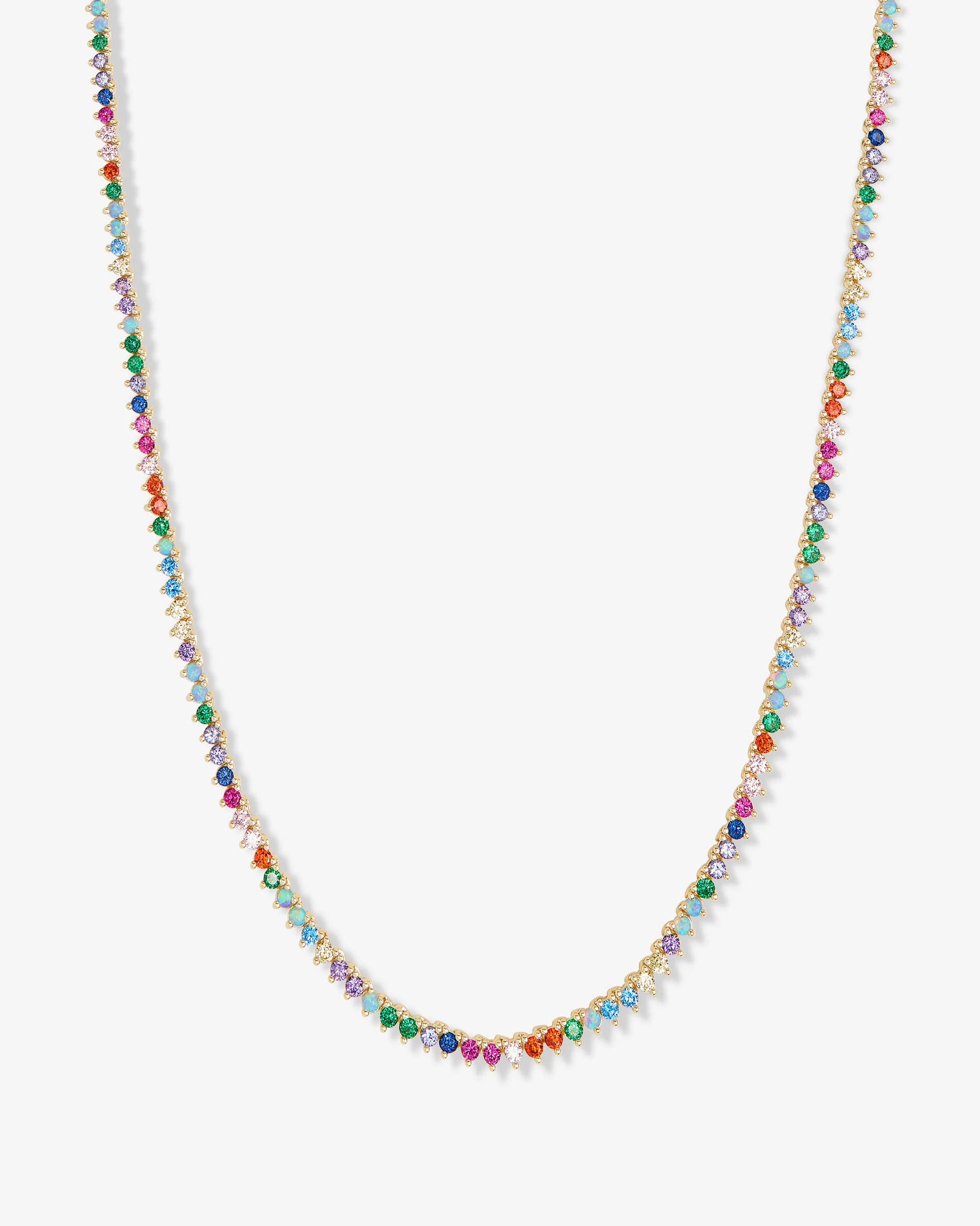 Rainbow Tennis Necklace