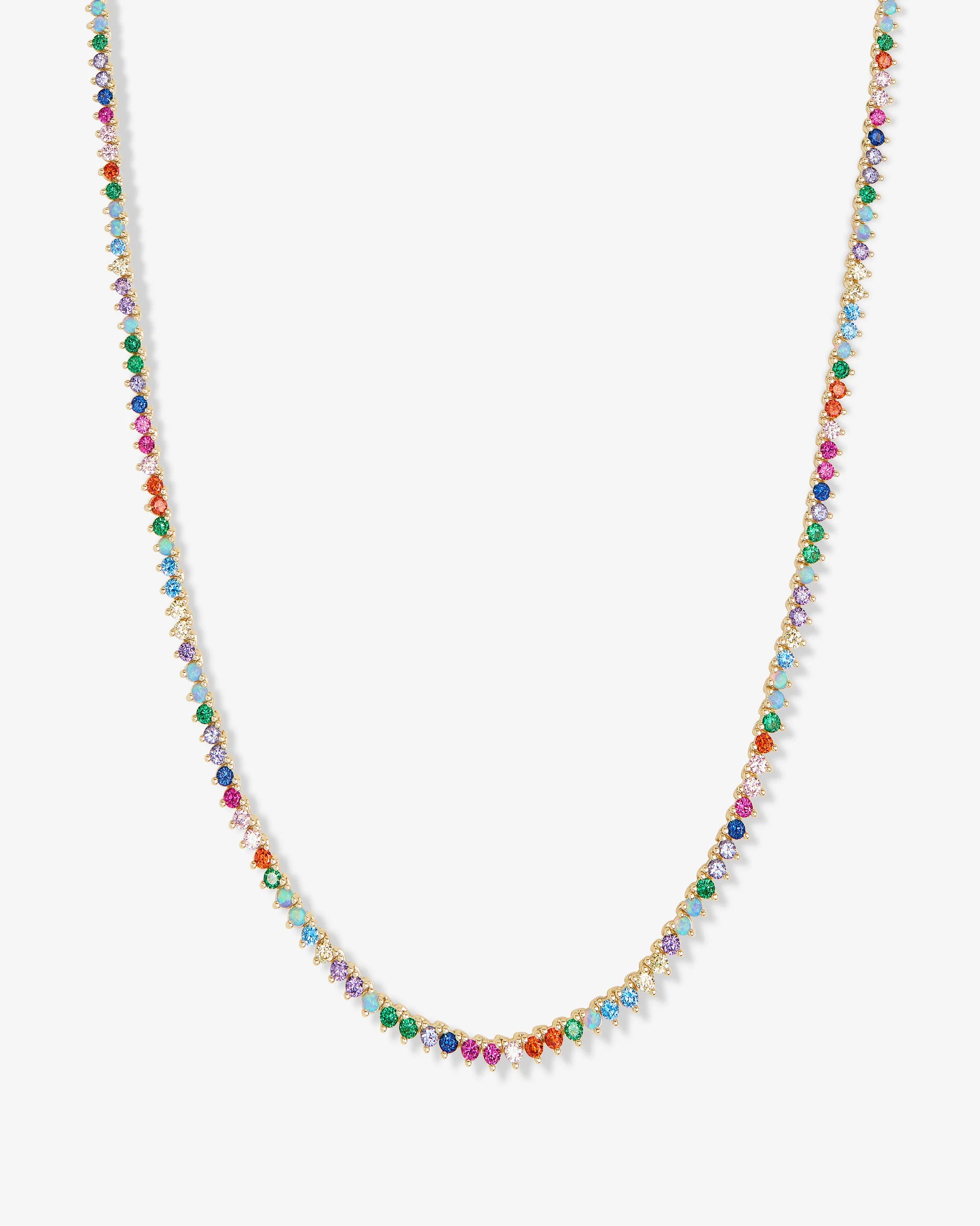 Rainbow Tennis Necklace