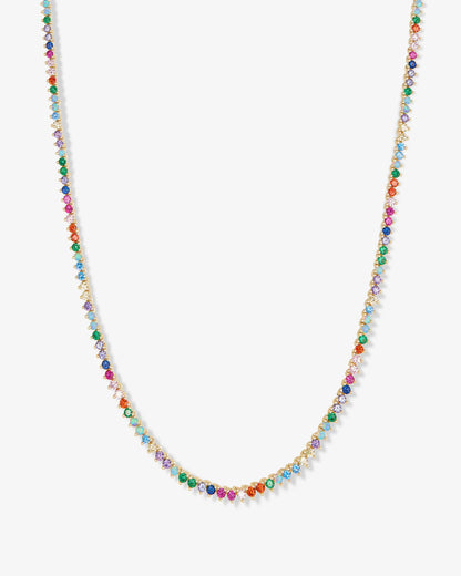 Rainbow Tennis Necklace
