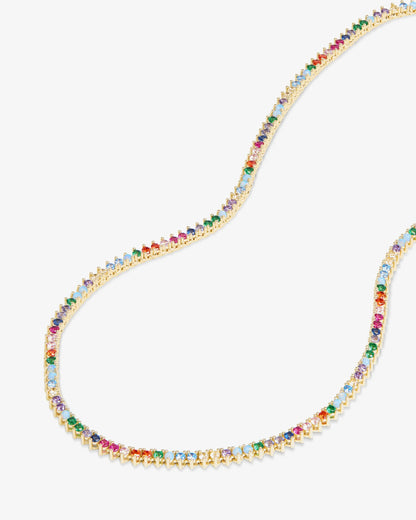 Rainbow Tennis Necklace