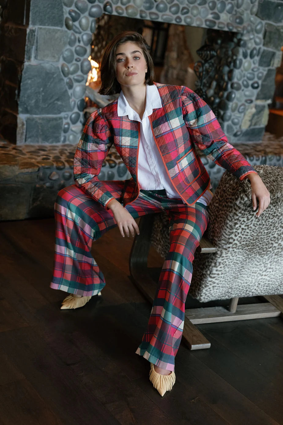 Checker Quilted Jacket