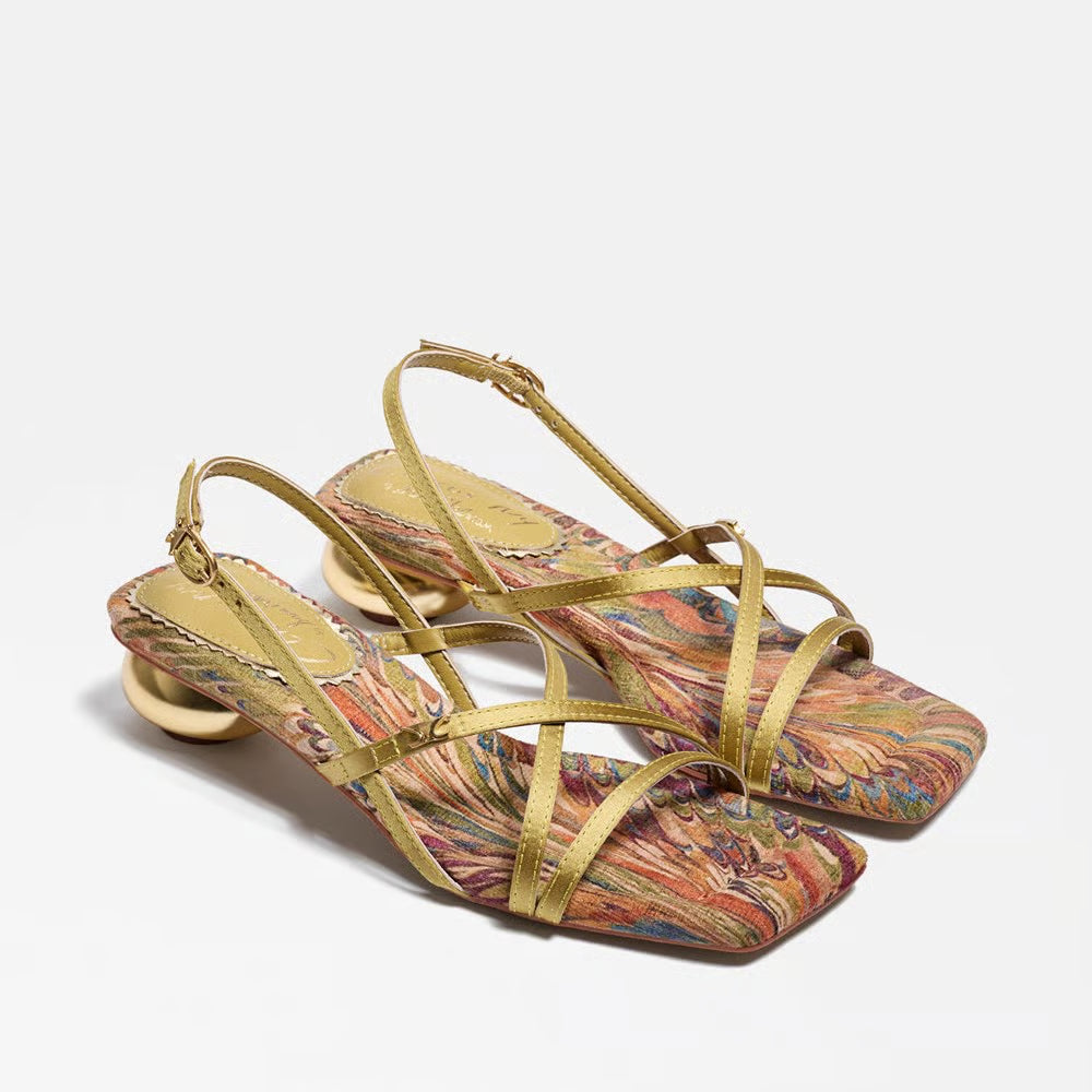 Caia Ankle Strap Heeled Sandal