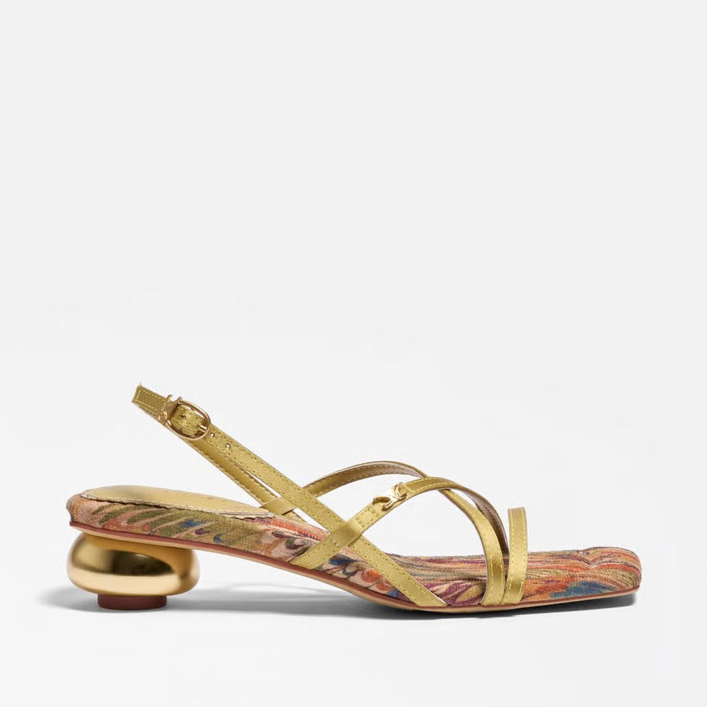 Caia Ankle Strap Heeled Sandal