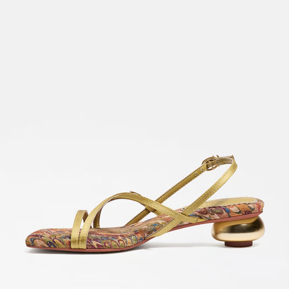 Caia Ankle Strap Heeled Sandal