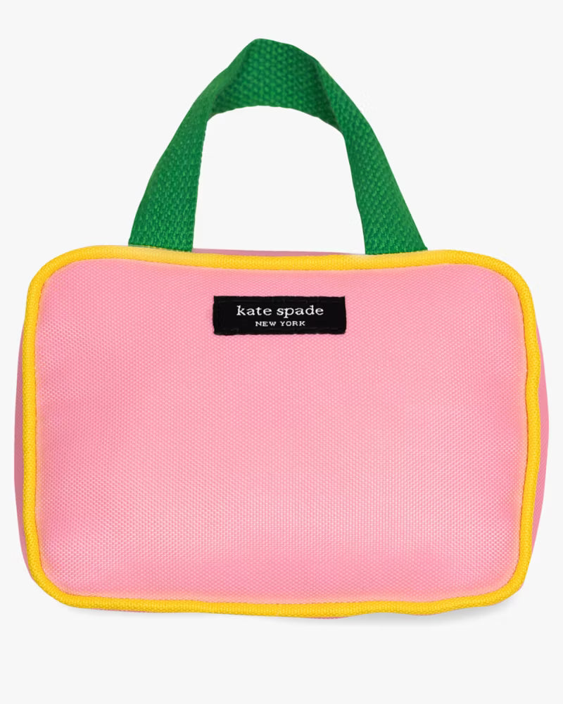 Kate Spade Color Block Handbag Dog Toy