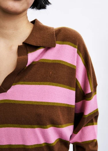 Striped Polo Sweater