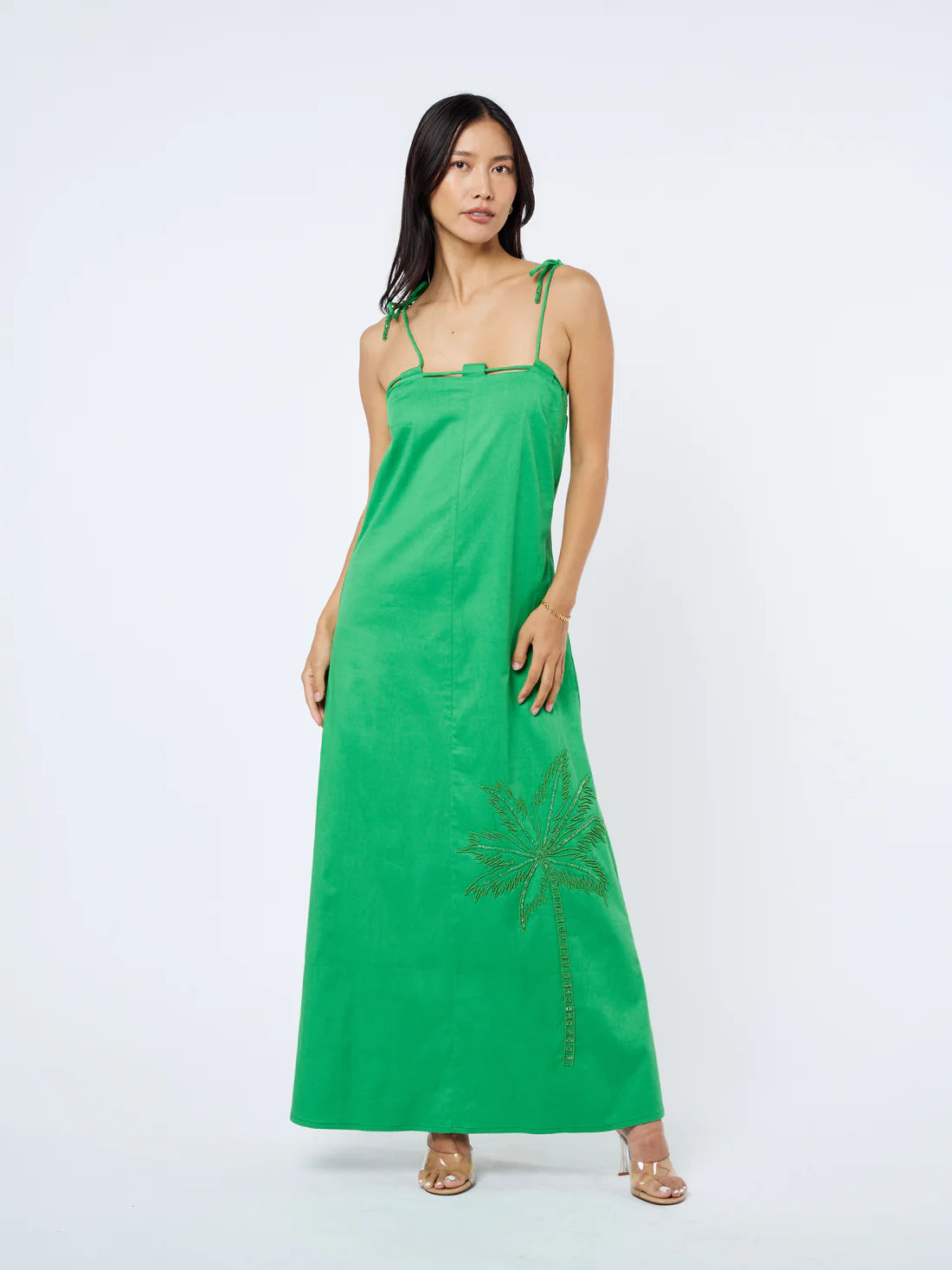 Emeral Green Beaded Dress