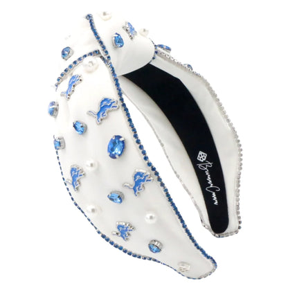Detroit Lions White Headband