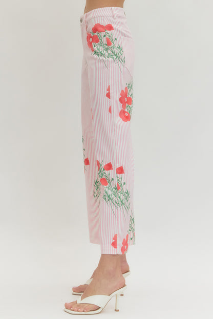 Flowers &amp; Stripes Pant