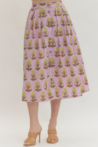 Lavendar Botanical Skirt
