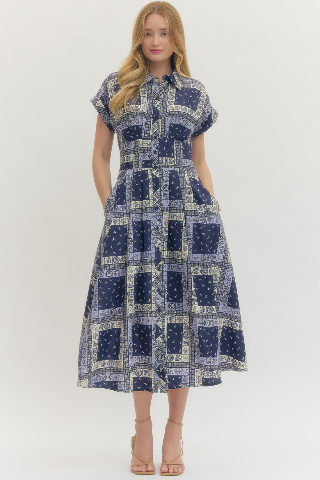 Nautical in Navy Maxi