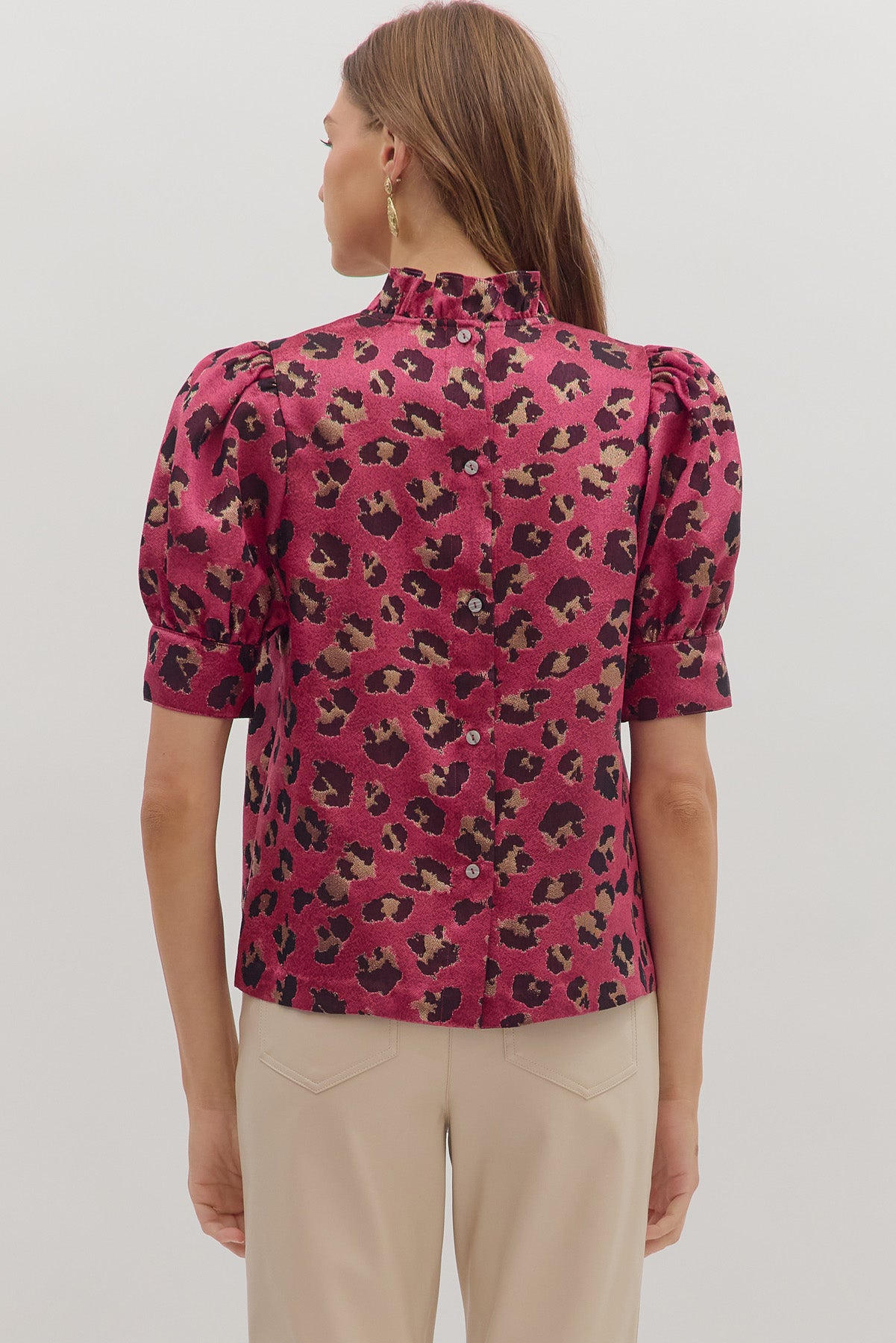 Pink Leopard Top