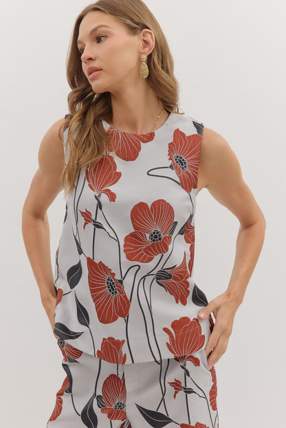Silver Bloom Top