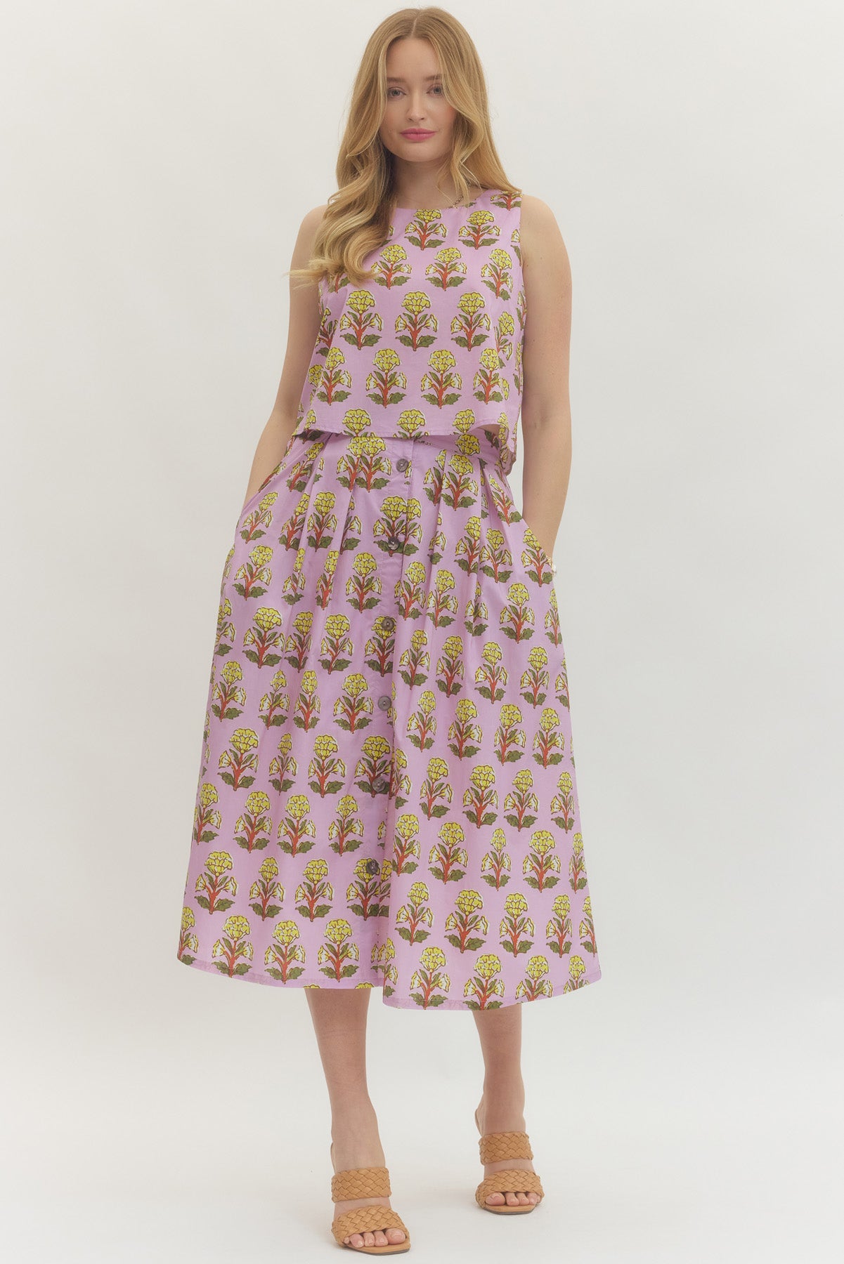 Lavendar Botanical Skirt