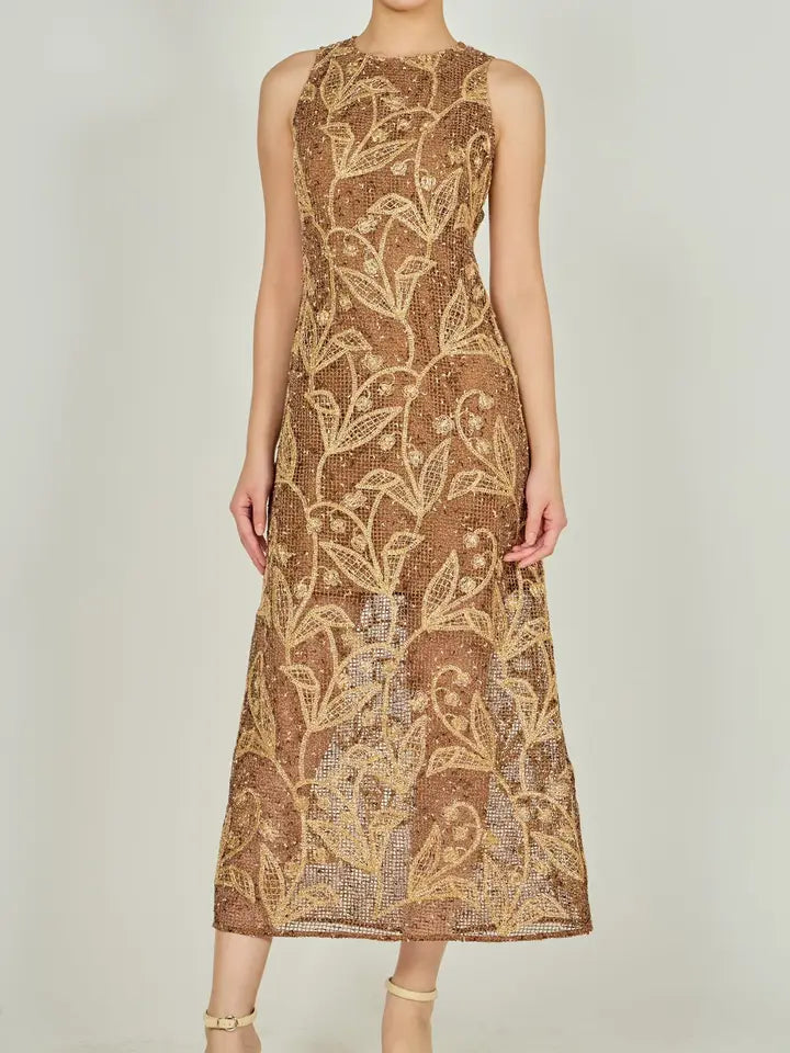 Toffee Latte Midi Dress