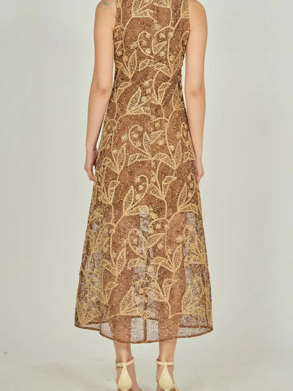 Toffee Latte Midi Dress