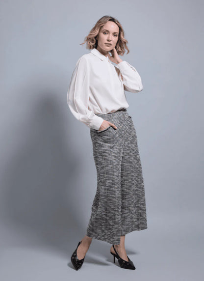 Ivory Balloon Sleeve Blouse