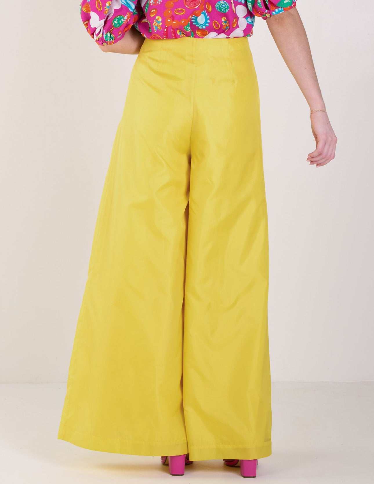 Lemon Taffeta Pants