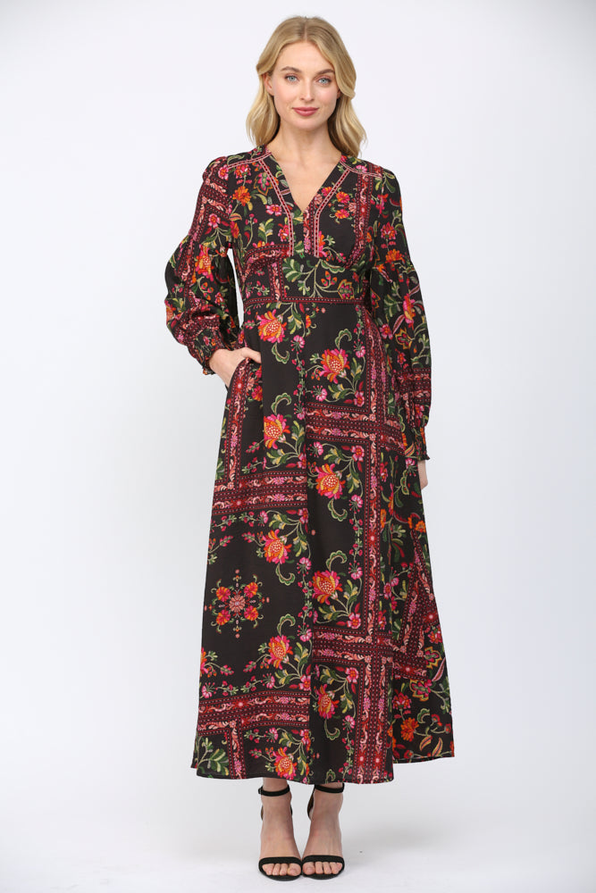 Ribbon Detail Maxi Dress