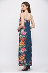 Botanical Strapless Dress