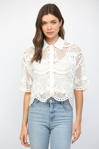 The Celeste Lace Top