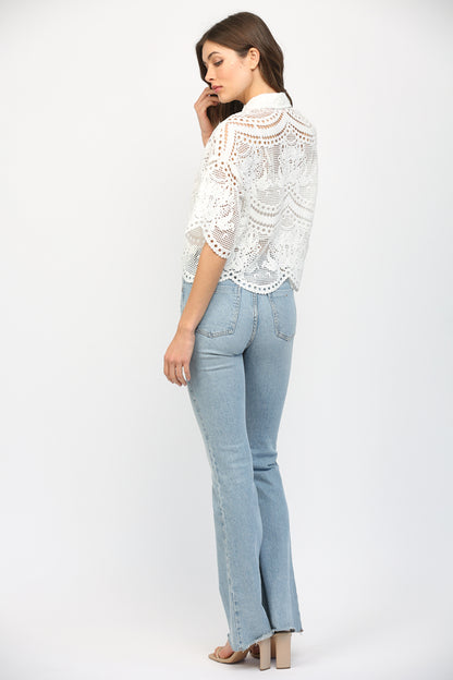 The Celeste Lace Top