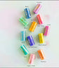 Gold Leaf Rainbow Pillar Candles